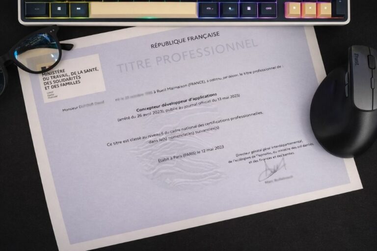 titre professionnel concepteur développeur d'applications formation cda
