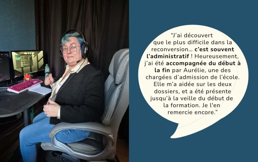 Auxiliaire de vie a developpeuse web reconversion a 45 ans oclock