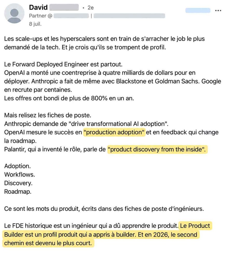 product builder metier emploi formation oclock